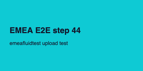 EMEA E2E step 44 upload test image